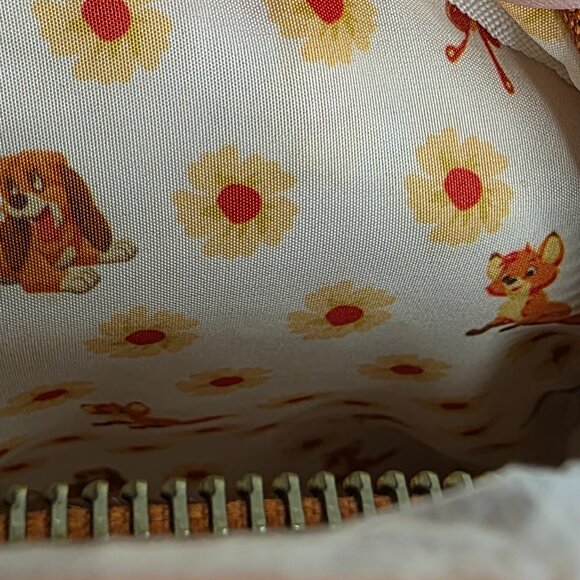 Disney NWT Loungefly The Fox and the Hound Tod Copper Mini Backpack Embroidered